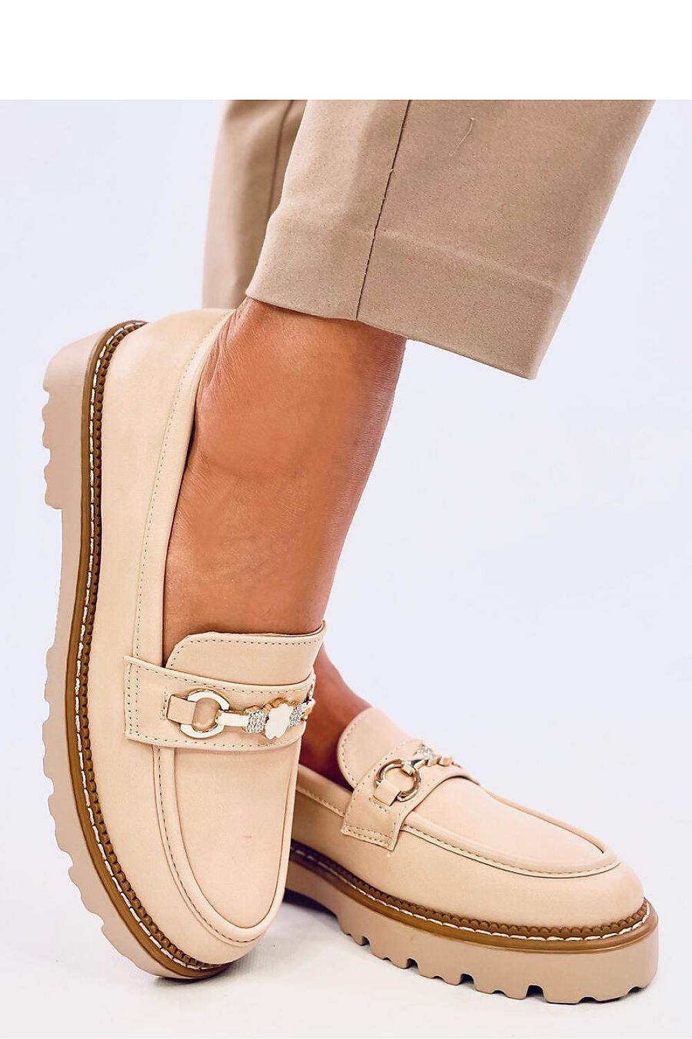 beige loafers 
woman's loafers 